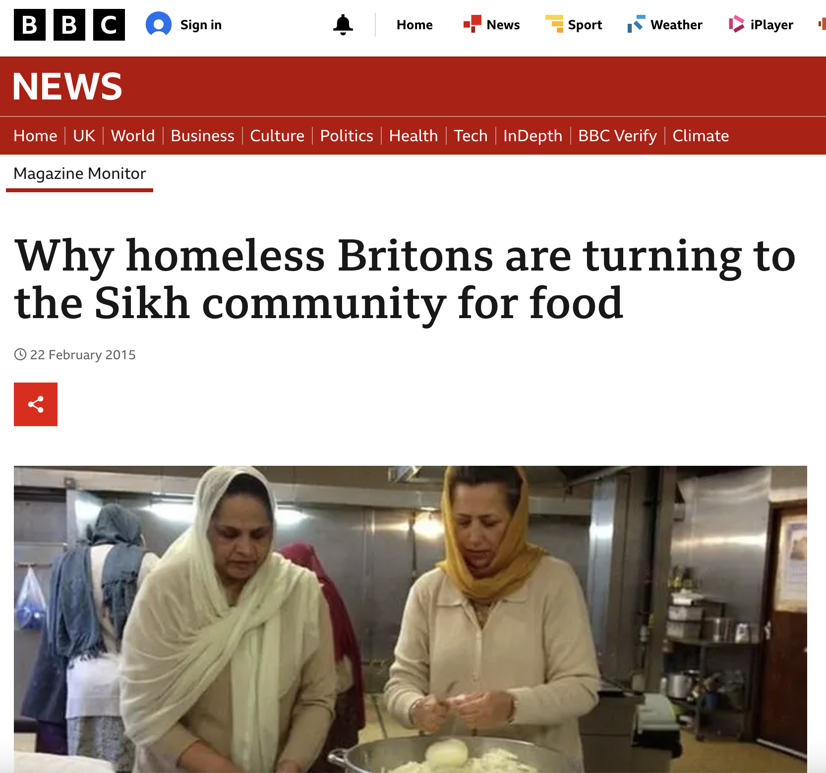 Why homeless Britons are turning to the Sikh community for food
